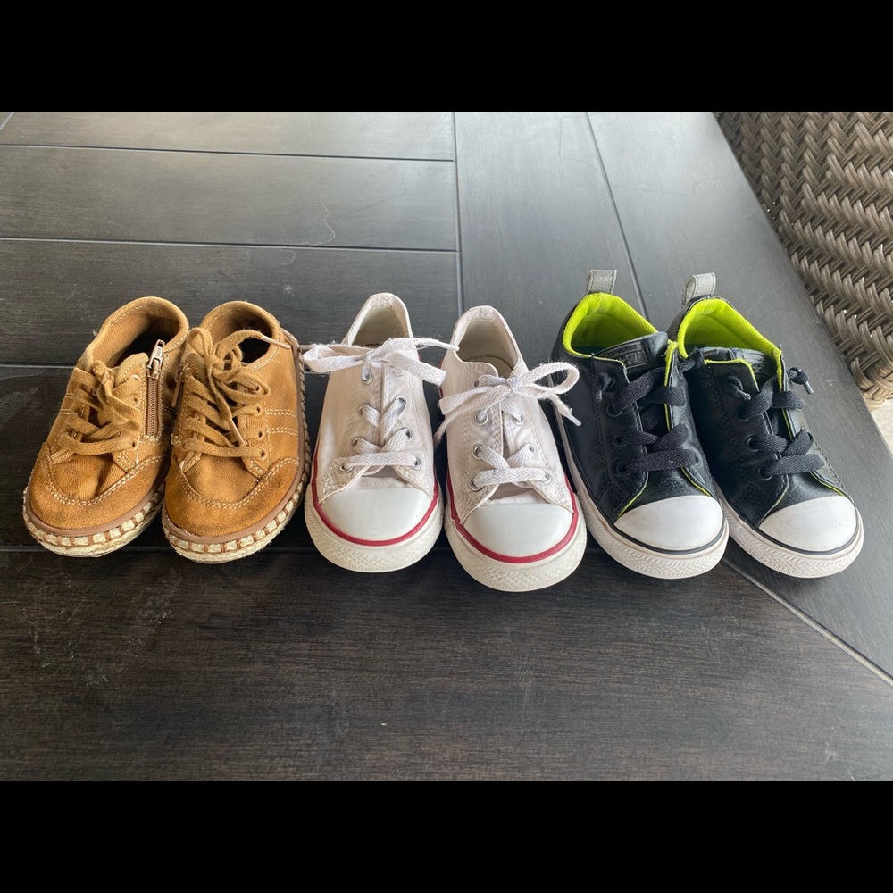 Boys convers size 9, Zara shoes size 24/25
